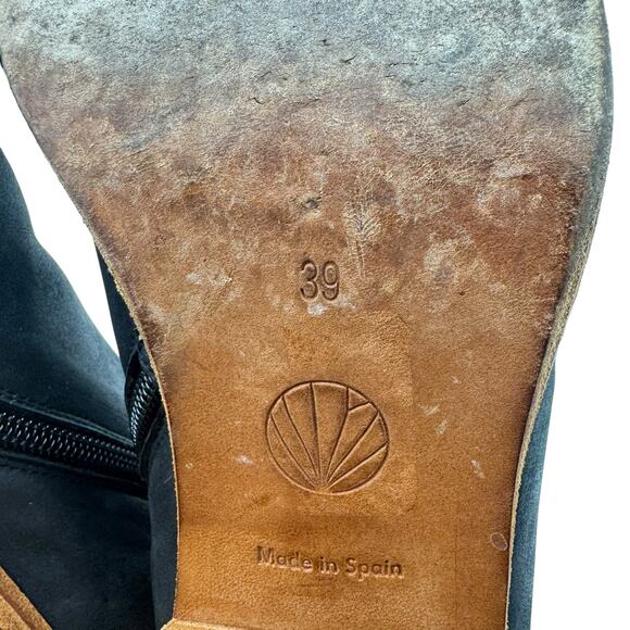 COCLICO designer Black leather minimalist ankle boots made in Spain - Picture 14 of 16